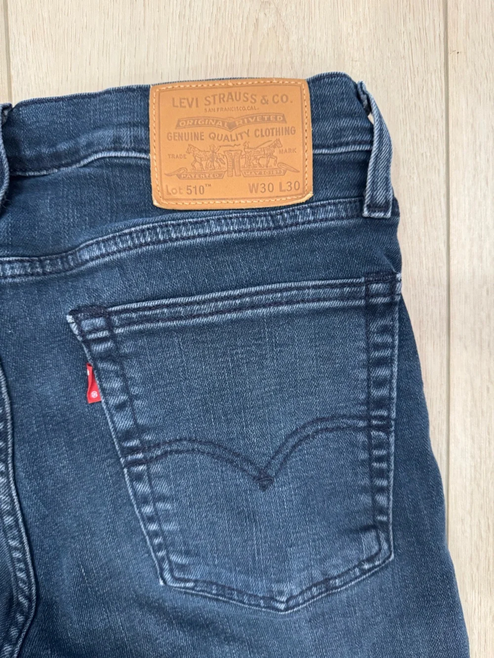 Levi's 510 30x30 Premium Men's Skinny Jeans in Dark Blue Wash